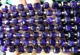CCU1352 15 inches 6mm - 7mm faceted cube amethyst gemstone beads