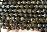 CCU1409 15 inches 6mm - 7mm faceted cube bronzite gemstone beads