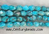 CDE1361 15.5 inches 15*20mm faceted nuggets sediment jasper beads