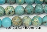 CDE1367 15.5 inches 6mm round sea sediment jasper beads wholesale