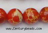 CDE2010 15.5 inches 24mm round dyed sea sediment jasper beads