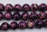 CDE2044 15.5 inches 4mm round dyed sea sediment jasper beads