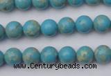 CDE2055 15.5 inches 4mm round dyed sea sediment jasper beads