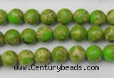 CDE2066 15.5 inches 4mm round dyed sea sediment jasper beads