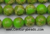 CDE2070 15.5 inches 12mm round dyed sea sediment jasper beads