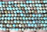 CDE3001 15 inches 4mm round sea sediment jasper beads wholesale