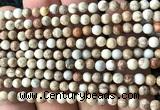 CDE3030 15 inches 4mm round sea sediment jasper beads wholesale