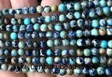 CDE3040 15 inches 4mm round sea sediment jasper beads wholesale