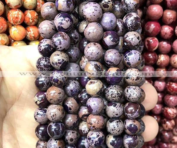 CDE3306 15 inches 10mm round sea sediment jasper beads wholesale