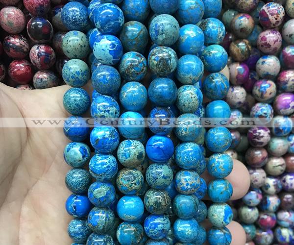 CDE3308 15 inches 10mm round sea sediment jasper beads wholesale