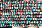 CDE3461 15 inches 3*4mm rondelle sea sediment jasper beads