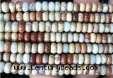 CDE3500 15 inches 4*6mm rondelle sea sediment jasper beads