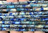 CDE3757 15 inches 5*12mm bamboo sea sediment jasper beads