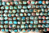 CDE3919 15 inches 5*7mm nuggets sea sediment jasper beads