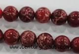 CDE823 15.5 inches 10mm round dyed sea sediment jasper beads wholesale