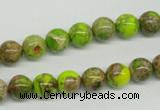 CDE83 15.5 inches 8mm round dyed sea sediment jasper beads