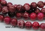 CDI03 16 inches 8mm round dyed imperial jasper beads wholesale