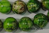 CDI923 15.5 inches 16mm round dyed imperial jasper beads