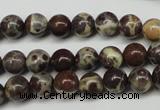 CDM02 15.5 inches 6mm round African dalmatian jasper beads