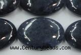 CDU02 15.5 inches 22*30mm oval natural blue dumortierite beads