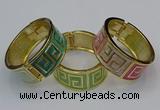 CEB165 23mm width gold plated alloy with enamel bangles wholesale