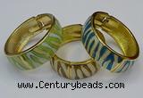 CEB167 20mm width gold plated alloy with enamel bangles wholesale