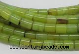 CEJ01 15.5 inches 6*8mm column lemon jade beads wholesale