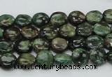 CEM01 15.5 inches 8mm flat round emerald gemstone beads wholesale