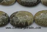 CFA216 15.5 inches 20*30mm oval chrysanthemum agate beads