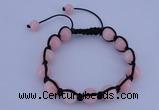 CFB504 10mm round candy jade beads adjustable bracelet wholesale