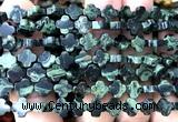 CFG1623 15 inches 8mm four leaf clover kambaba jasper beads