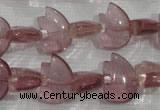 CFG786 15.5 inches 10*15mm carved animal quartz glass beads