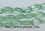 CFL335 15.5 inches 8*12mm oval natural green fluorite beads