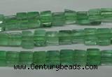 CFL631 15.5 inches 6*6mm cube green fluorite beads wholesale