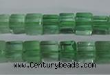 CFL632 15.5 inches 8*8mm cube green fluorite beads wholesale