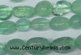 CFL655 15.5 inches 8*10mm - 9*13mm nuggets green fluorite beads