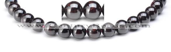 CGA03 Round 12mm natural garnet gemstone beads Wholesale