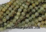 CGA201 15.5 inches 4mm round natural green garnet beads