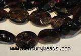 CGA480 15.5 inches 7*9mm faceted oval natural red garnet beads