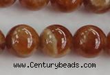 CGA504 15.5 inches 10mm round A grade yellow red garnet beads