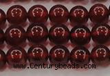 CGA608 15.5 inches 7mm AA grade round natural orange garnet beads