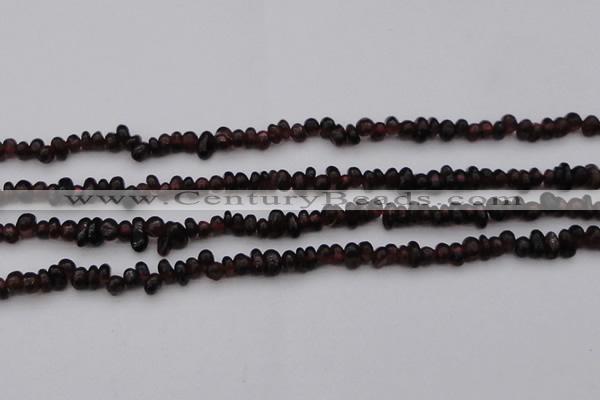 CGA652 15.5 inches 4*6mm nuggets red garnet gemstone beads