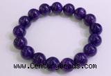 CGB2564 7.5 inches 12mm round charoite gemstone beaded bracelets