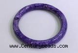 CGB2584 Inner diameter 60mm fashion charoite gemstone bracelet