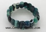 CGB3149 7.5 inches 11*23mm faceted oval agate bracelets