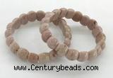 CGB3379 7.5 inches 10*15mm oval rhodochrosite bracelets wholesale