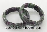 CGB3415 7.5 inches 15*21mm imitation ruby zoisite bracelets