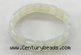 CGB3424 7.5 inches 12*15mm faceted rectangle opal bracelets