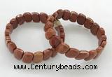 CGB3453 7.5 inches 10*15mm faceted marquise red jasper bracelets