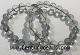 CGB4043 7.5 inches 10mm round green phantom quartz beaded bracelets